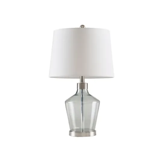 Kirkland's Home Gray Glass Bold Table Lamps, Set Of 2- Table Lamps
