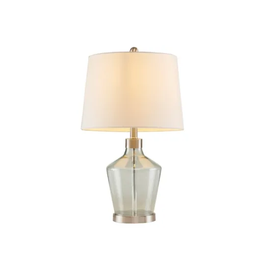 Kirkland's Home Gray Glass Bold Table Lamps, Set Of 2- Table Lamps