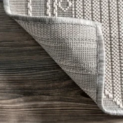 Kirkland's Home Gray Lee Global Stripes Outdoor Area Rug, 5X8- Outdoor Rugs