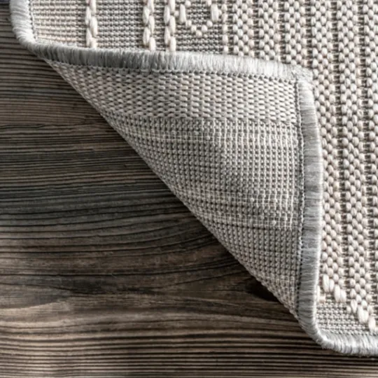 Kirkland's Home Gray Lee Global Stripes Outdoor Area Rug, 5X8- Outdoor Rugs