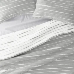 Kirkland's Home Gray Linear Reversible 3-Pc. Queen Quilt Set- Quilts