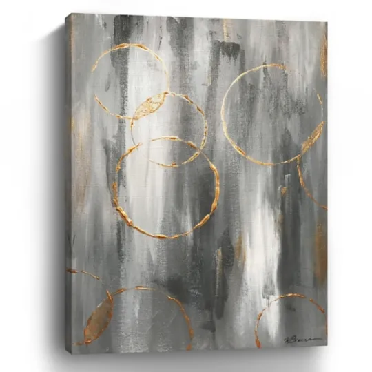 Kirkland's Home Gray Matter Abstract Canvas Art Print- Canvas Art