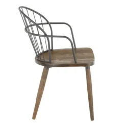 Kirkland's Home Gray Metal Spindle Back Dining Chairs, Set Of 2- Dining Chairs