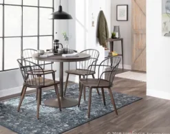Kirkland's Home Gray Metal Spindle Back Dining Chairs, Set Of 2- Dining Chairs