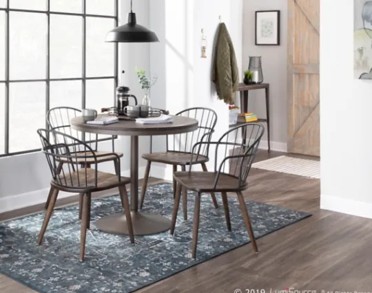 Kirkland's Home Gray Metal Spindle Back Dining Chairs, Set Of 2- Dining Chairs