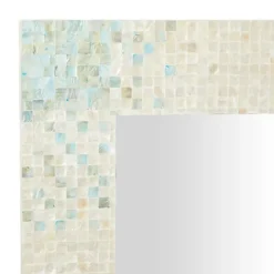 Kirkland's Home Gray Mother Of Pearl Shell Frame Wall Mirror- Decorative Mirrors