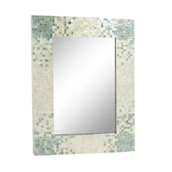 Kirkland's Home Gray Mother Of Pearl Shell Frame Wall Mirror- Decorative Mirrors