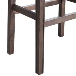 Kirkland's Home Gray Nailhead Trim Saddle Bar Stools, Set Of 2- Bar Stools & Counter Height Stools