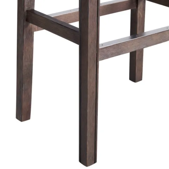 Kirkland's Home Gray Nailhead Trim Saddle Bar Stools, Set Of 2- Bar Stools & Counter Height Stools