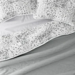 Kirkland's Home Gray Patchwork Reversible 2-Pc. Twin Quilt Set- Quilts