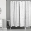 Kirkland's Home Gray Petal Lines Shower Curtain- Shower Curtains