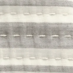 Kirkland's Home Gray Pick Stitch Stripe Decorative Throw- Blankets & Throws