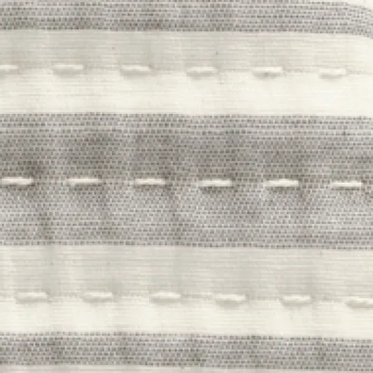 Kirkland's Home Gray Pick Stitch Stripe King Quilt- Quilts