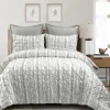 Kirkland's Home Gray Pintuck Stripe Full/Queen 5-Pc. Comforter Set- Comforters