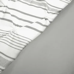 Kirkland's Home Gray Pintuck Stripe Full/Queen 5-Pc. Comforter Set- Comforters