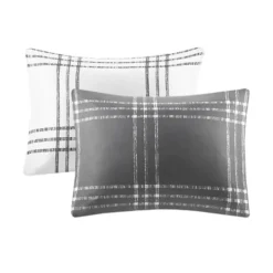 Kirkland's Home Gray Plaid Dayton 3-Pc. Full/Queen Comforter Set- Comforters