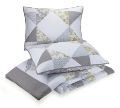 Kirkland's Home Gray Reine-Marie Full/Queen 3-Pc. Quilt Set- Quilts