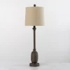 Kirkland's Home Gray Resin Base Buffet Lamp- Buffet Lamps