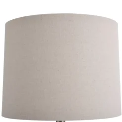 Kirkland's Home Gray Ribbed Ceramic Table Lamp- Table Lamps