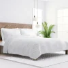 Kirkland's Home Gray Scalloped Reversible 3-Pc. King Quilt Set- Quilts