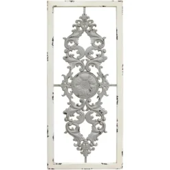 Kirkland's Home Gray Scroll Panel Plaque- Wall Plaques