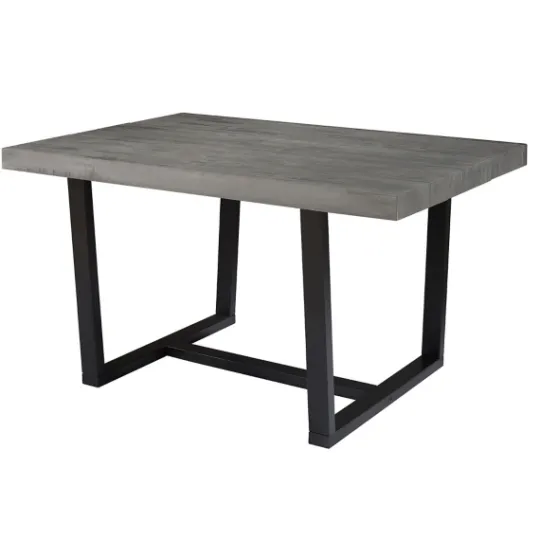 Kirkland's Home Gray Solid Wood Madelyn Dining Table- Dining Tables