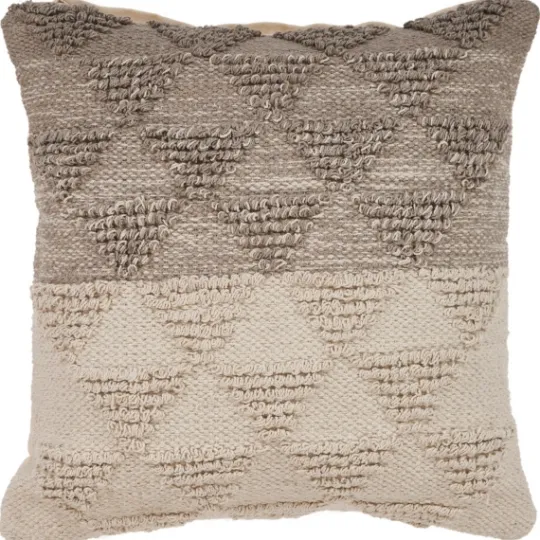 Kirkland's Home Gray Textured Gradient Pillow- Pillows