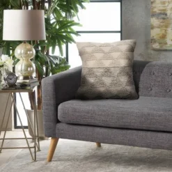Kirkland's Home Gray Textured Gradient Pillow- Pillows