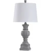 Kirkland's Home Gray Textured Spindle Table Lamp- Table Lamps