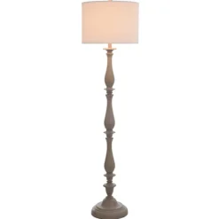 Kirkland's Home Gray Traditional Spindle Floor Lamp- Floor Lamps