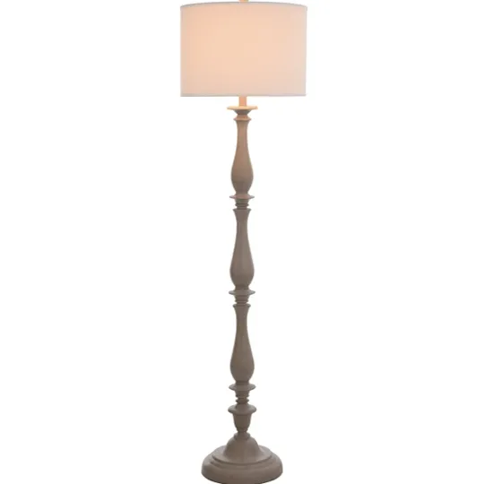 Kirkland's Home Gray Traditional Spindle Floor Lamp- Floor Lamps