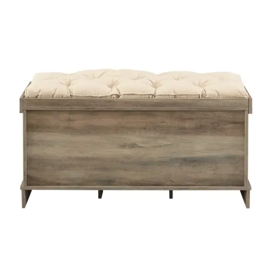Kirkland's Home Gray Wash Entryway Bench And Storage Bins- Benches & Ottomans