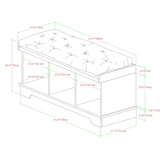 Kirkland's Home Gray Wash Entryway Bench And Storage Bins- Benches & Ottomans
