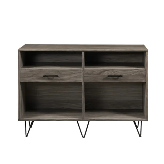 Kirkland's Home Gray Weathered Farmhouse Table Console- Console Tables
