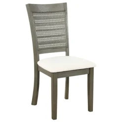 Kirkland's Home Gray Wilbur Cane Back Dining Chairs, Set Of 2- Dining Chairs