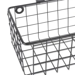 Kirkland's Home Gray Wire Wall Baskets, Set Of 2- Shelves