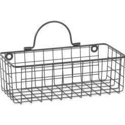 Kirkland's Home Gray Wire Wall Baskets, Set Of 2- Shelves