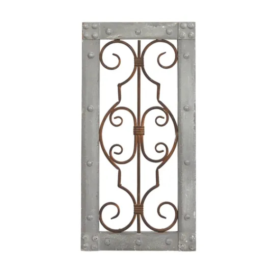 Kirkland's Home Gray Wood Traditional Scroll Wall Plaque- Wall Plaques