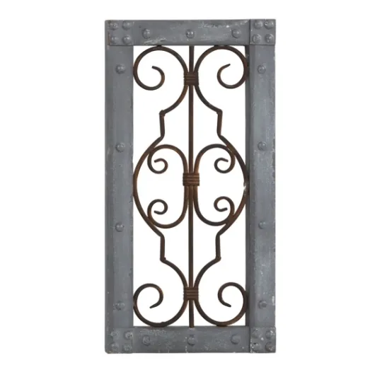 Kirkland's Home Gray Wood Traditional Scroll Wall Plaque- Wall Plaques