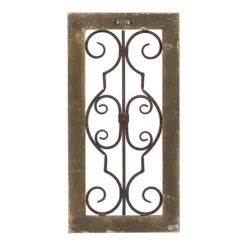 Kirkland's Home Gray Wood Traditional Scroll Wall Plaque- Wall Plaques