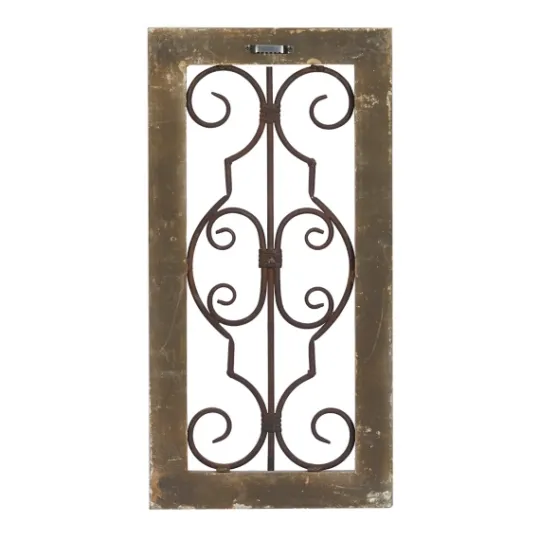 Kirkland's Home Gray Wood Traditional Scroll Wall Plaque- Wall Plaques