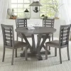 Kirkland's Home Gray Wooden Fiji Round Dining Table- Dining Tables