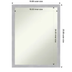 Kirkland's Home Grayson Brushed Nickel Framed Wall Mirror- Decorative Mirrors