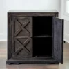 Kirkland's Home Graywash X 2-Door Wooden Cabinet- Cabinets & Sideboards