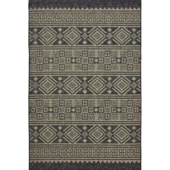 Kirkland's Home Greek Key Sun Shower Outdoor Area Rug, 5X8- Outdoor Rugs