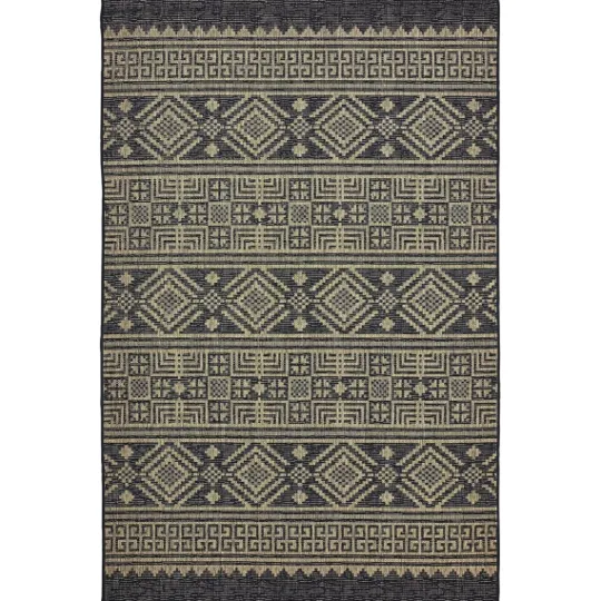 Kirkland's Home Greek Key Sun Shower Outdoor Area Rug, 5X8- Outdoor Rugs