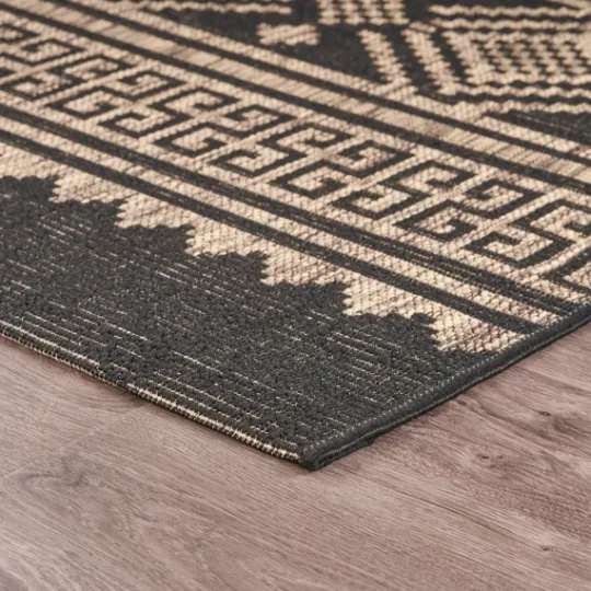 Kirkland's Home Greek Key Sun Shower Outdoor Area Rug, 7X9- Outdoor Rugs