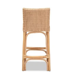 Kirkland's Home Greek Natural Rat Woven Counter Stool- Bar Stools & Counter Height Stools