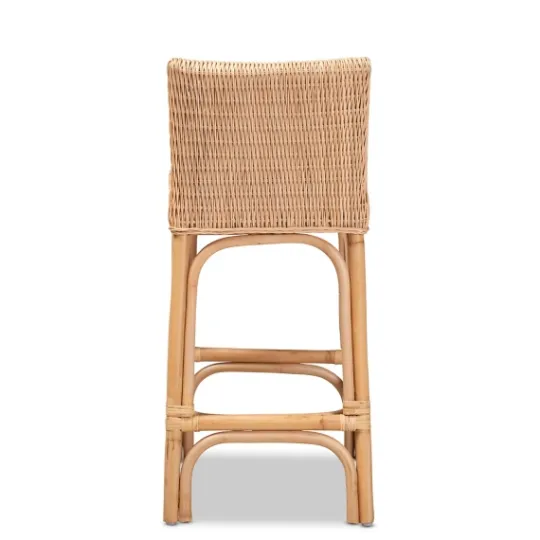 Kirkland's Home Greek Natural Rat Woven Counter Stool- Bar Stools & Counter Height Stools