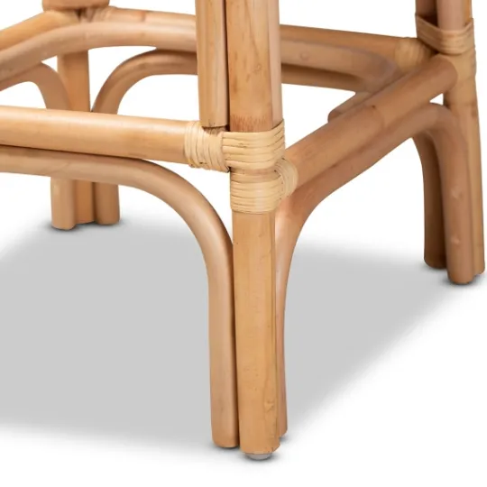 Kirkland's Home Greek Natural Rat Woven Counter Stool- Bar Stools & Counter Height Stools